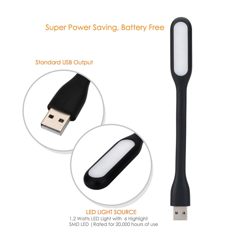 Mini Portable USB Flexible Mini LED Stick Light Lamp White Light For Laptop PC