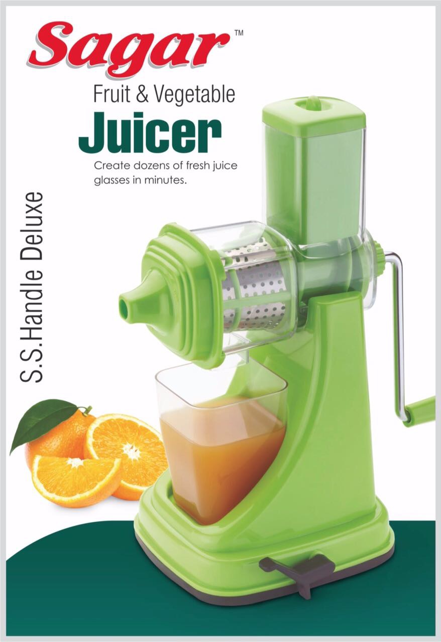 Buy Sagar Plastic Green Manual Hand Juicer With Steel