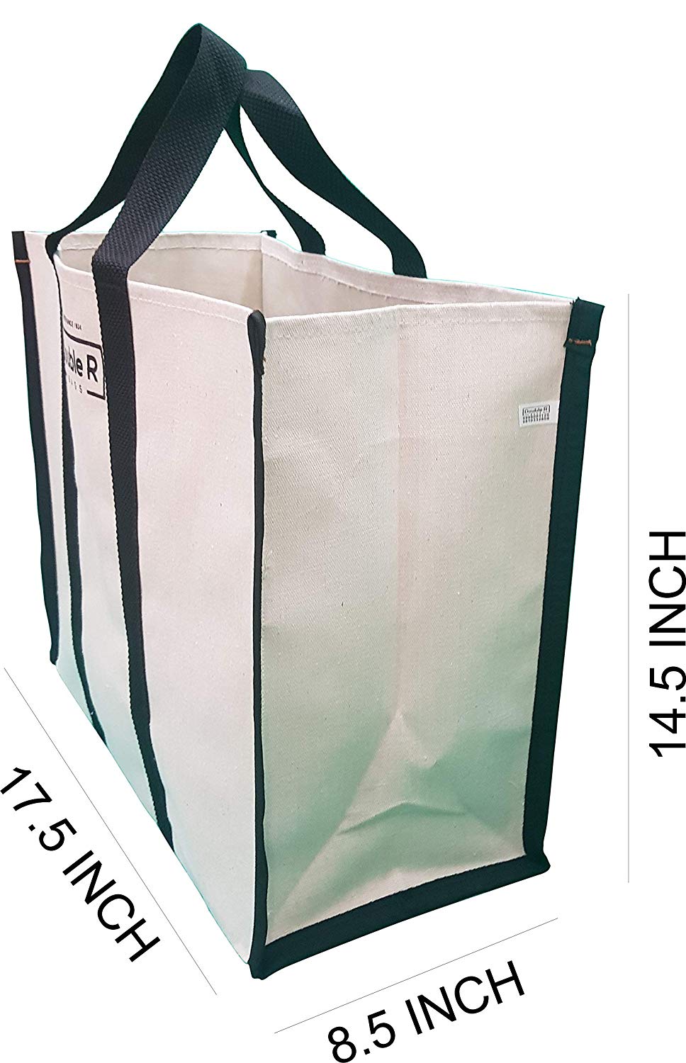 Double R Bags Large Eco-Friendly Jute Grocery Bag With Zipper - Reusable & Plastic-Free - View #10