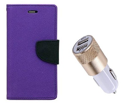 Samsung Galaxy S Duos S7562 / Cover For Samsung S7562 PURPLE With Usb Car Charger