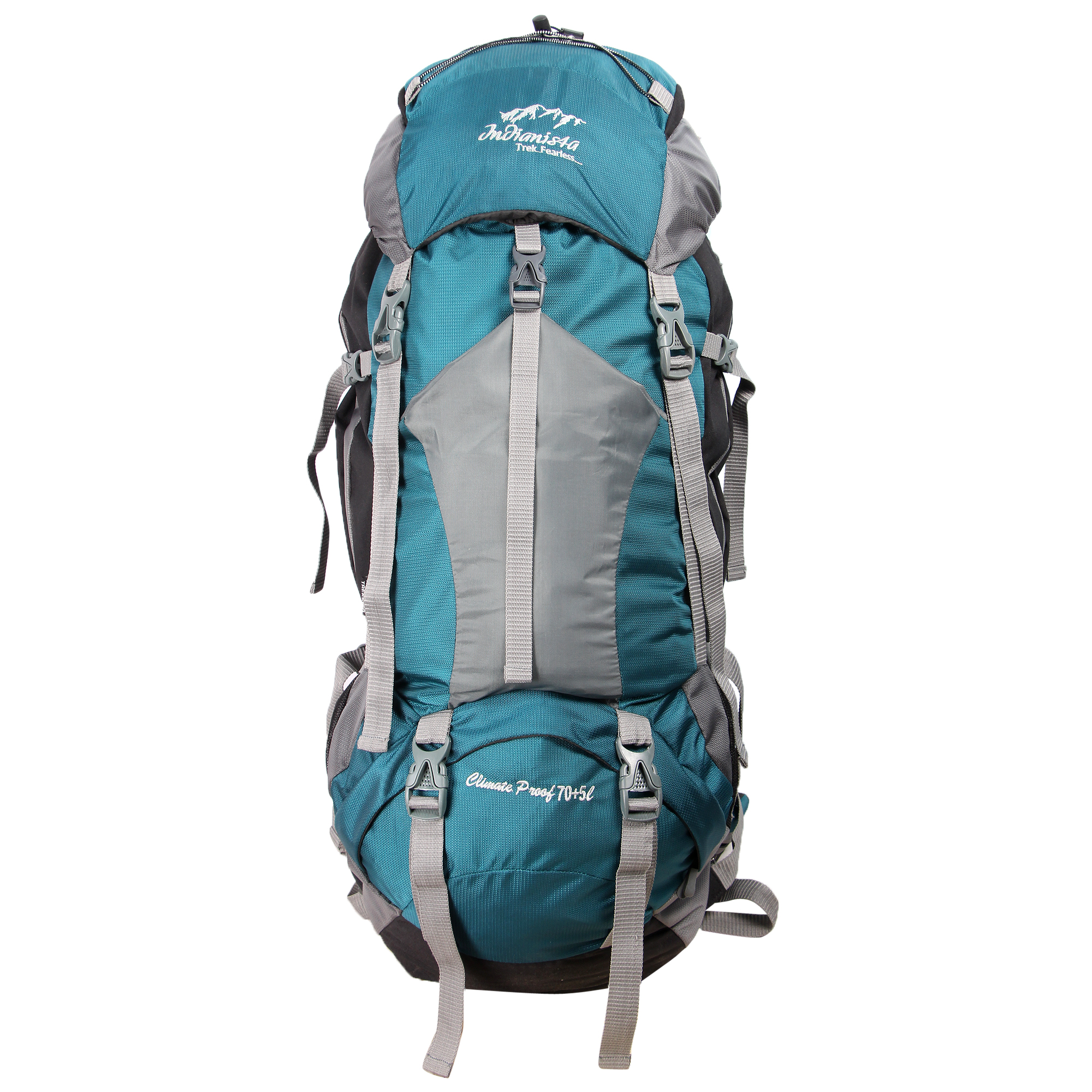 Buy INDIANISTA NEWGC GREEN 75L RUCKSACK BACKPACK TREKKING BAG WITH