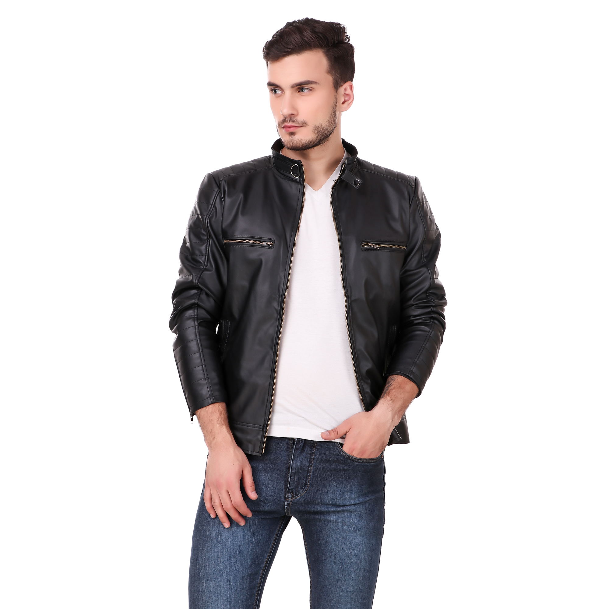 leather jacket shopclues