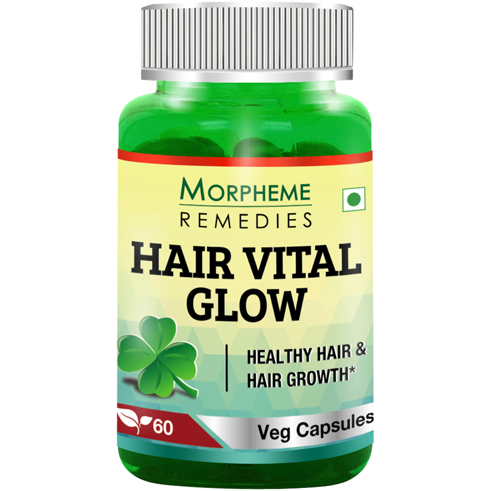 Morpheme Remedies Hair Vital Glow 60 Veg Caps For Hair Health