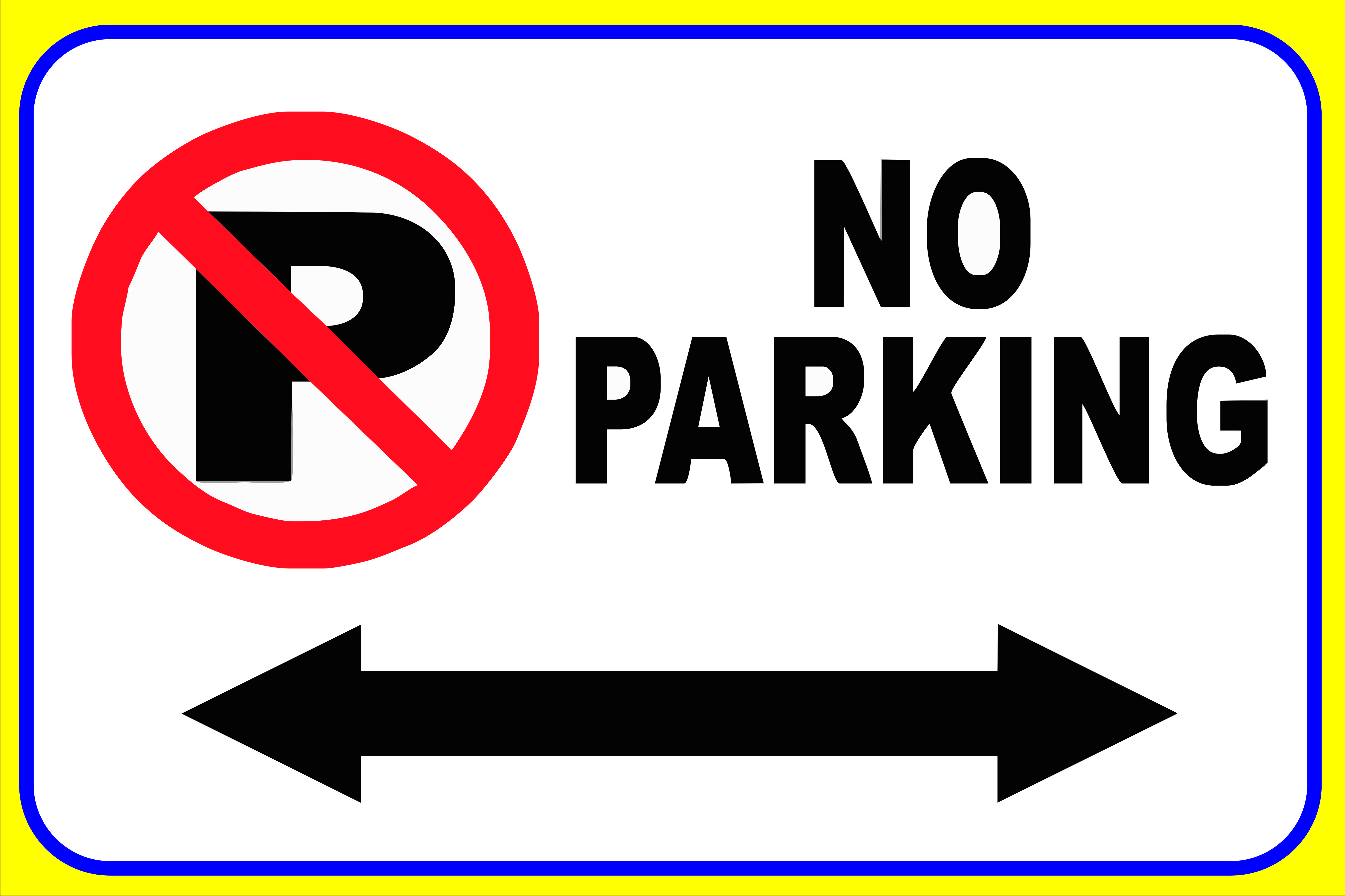 Buy No Parking In Front Of Gate 2 Sticker 12 X 18 Inch Online 169 