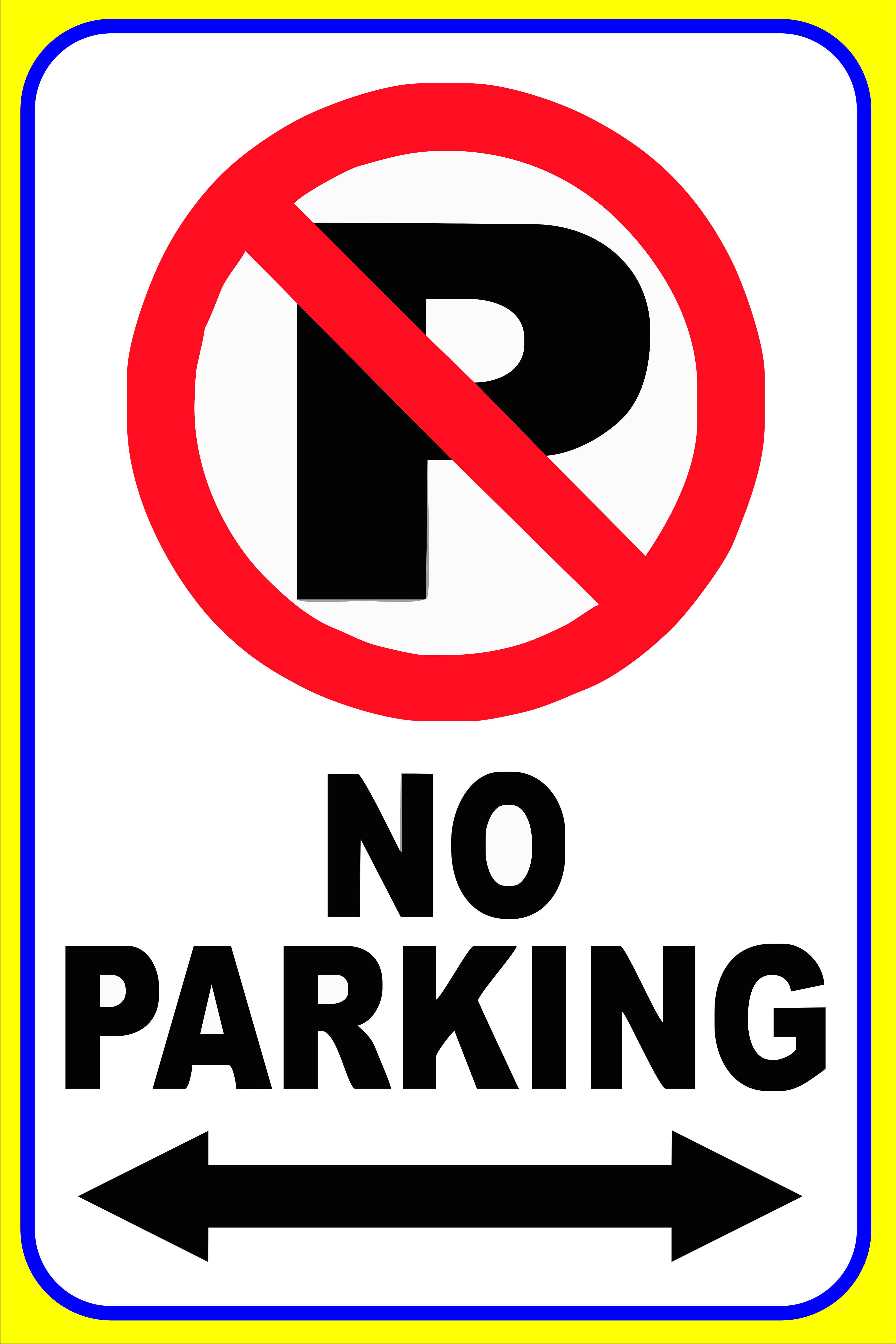 Buy No Parking in Front of Gate - 2 Sticker (12 X 18 Inch) Online ...