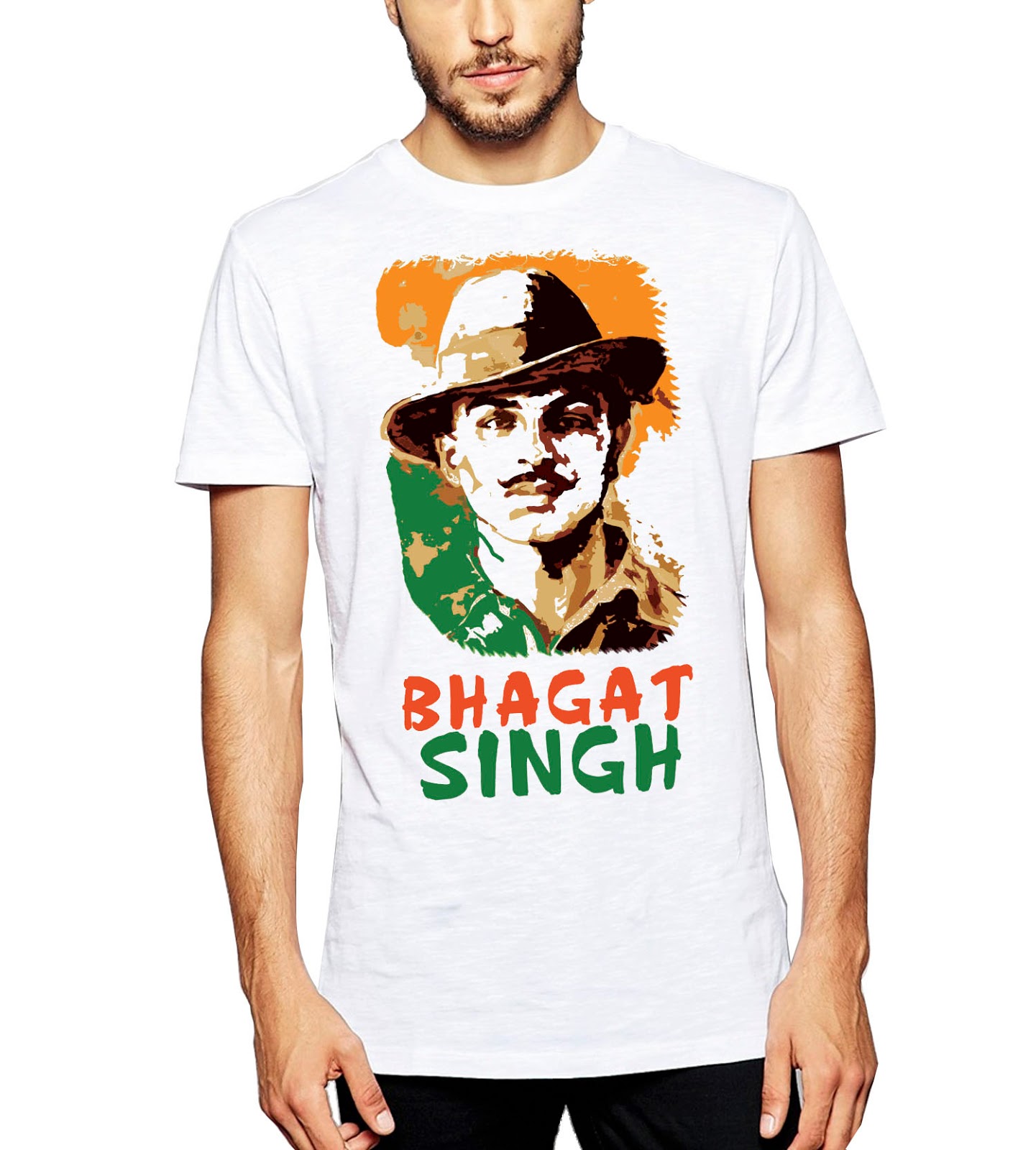 Buy Bhagat Singh :: Tricolor :: :: Conversational :: | Trendy | Printed ...