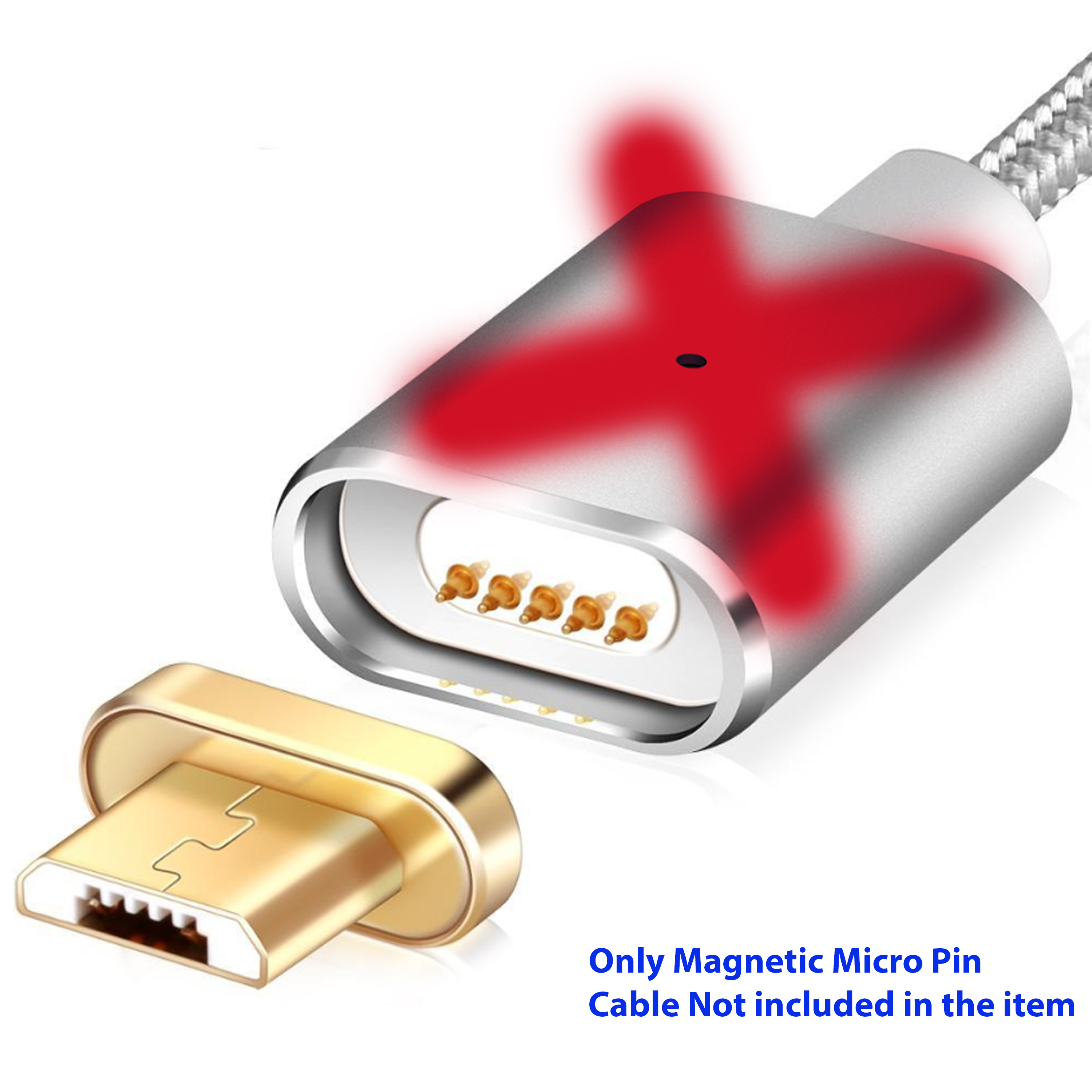 Buy Magnetic Micro USB Magnetic Charging Cable Head Converter Connecter ...