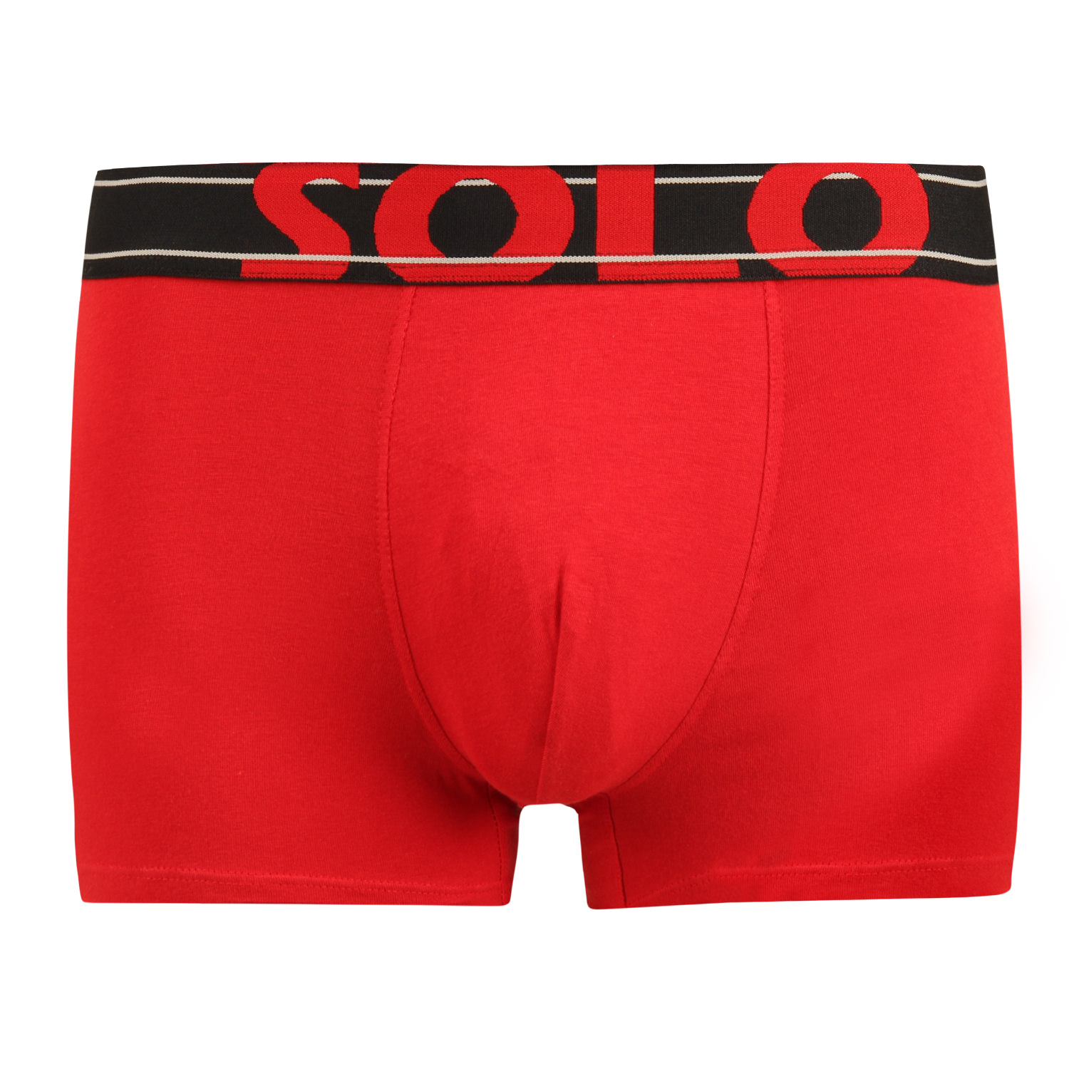 SOLO Men's Zion Cotton Short Trunk Red Color