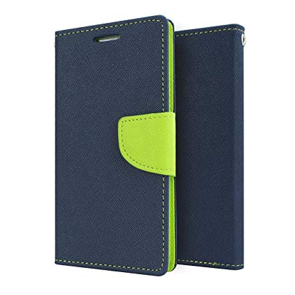 Mercury Goospery Fancy Diary Wallet Flip Case Cover for LeEco Le 1s Blue/Green