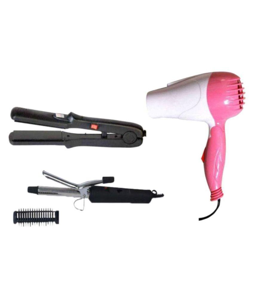 Pack of Hair Curler, Dryer, Hair Straightener