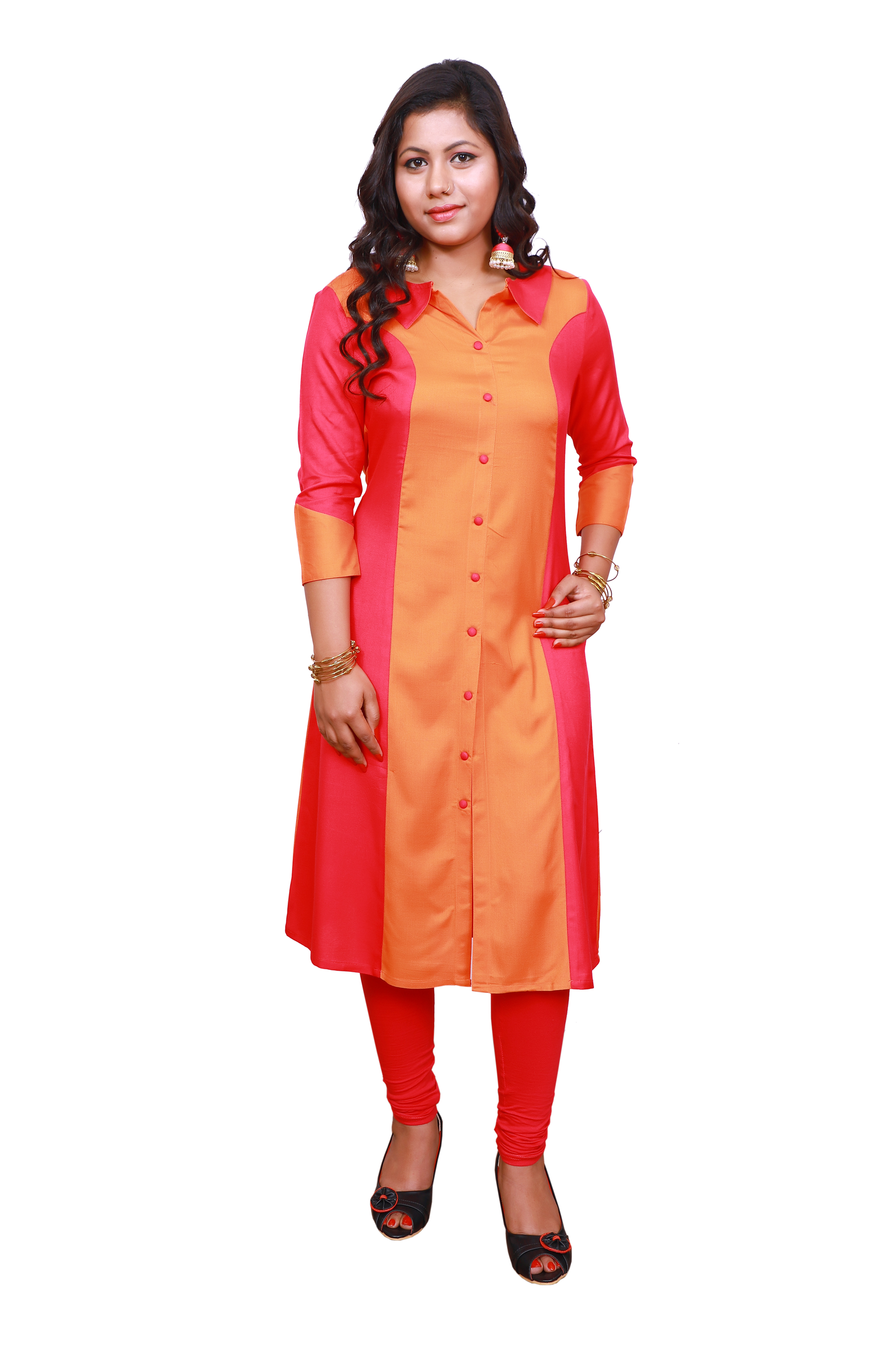a line princess cut kurti