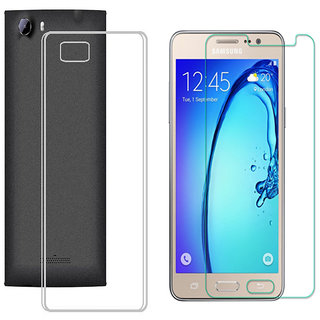 Soft Transparent Back Cover with 25HD Tempered Glass for LeTV LeEco Le 1s