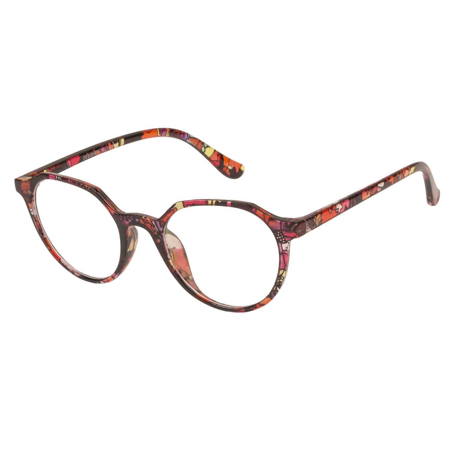 Buy LOF Floral Hexagon Full Rim AntiReflective Coating SpectacleFrame
