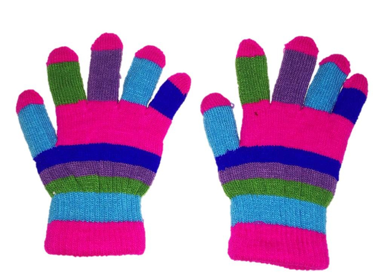 Buy PLATINUM EXCLUSIVE multi colored kids woolen Gloves for Winters, 4 ...