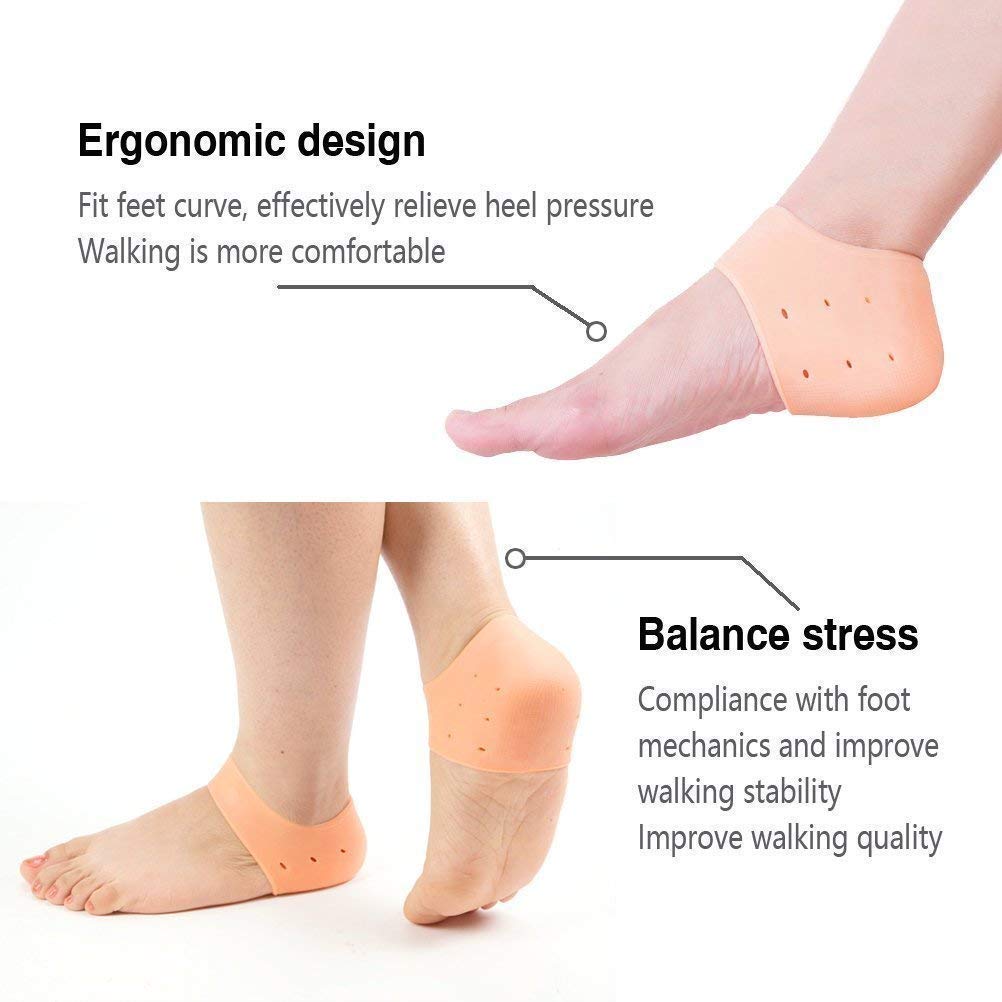 Buy Curafoot Silicone Gel Heel Pad Socks For Heel Swelling Pain Relief