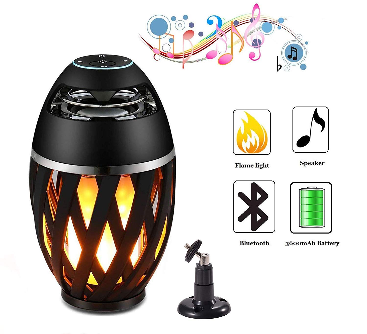 Buy Tech Gear Led Lamp Bluetooth Speaker Flame Atmosphere Speakers