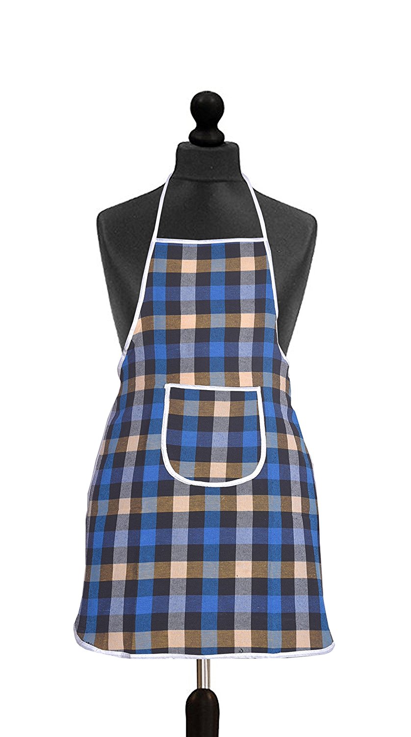 Buy HomeStoreYEP Waterproof Cotton Kitchen Multi Colour Apron With