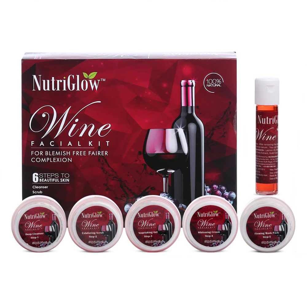 Buy Nutriglow Wine Facial Kit for Glowing Skin Online ₹425 from ShopClues