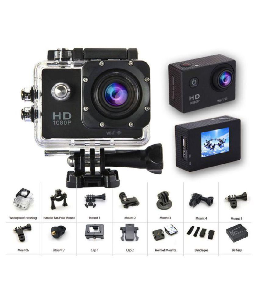 Buy Hy Touch 1080p Full HD 12MP CMOS H.264 Sports Action DV Camera ...