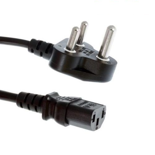 De TechInn 3 Pin Power Supply Cord Cable for Desktop Monitor Printer   1.5 Mtr