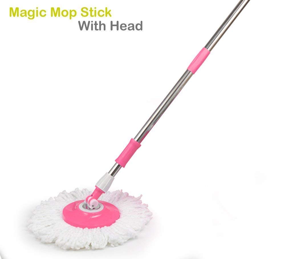 Buy Veenoshka Mop Rod Stick Stainless Steel with Plate and Microfiber