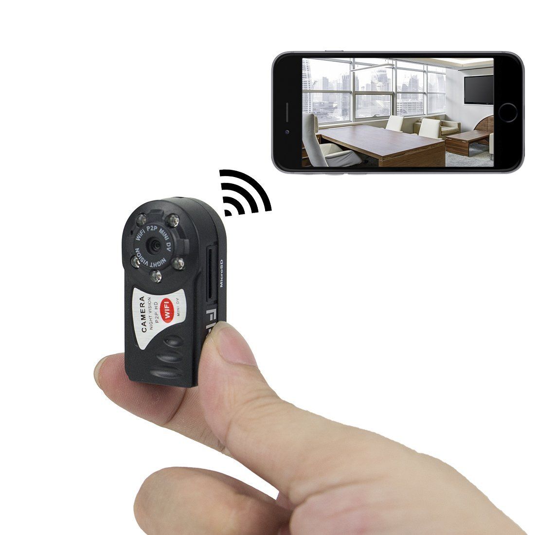 tiny spy cam that connects.to phone