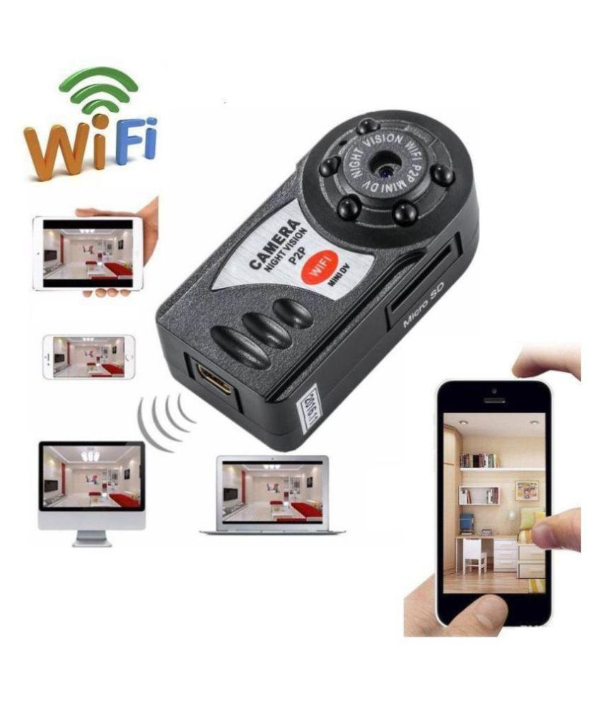 Buy mini hidden camera 720p HD mini wifi camera spy camera for iPhone Android Phone iPad PC