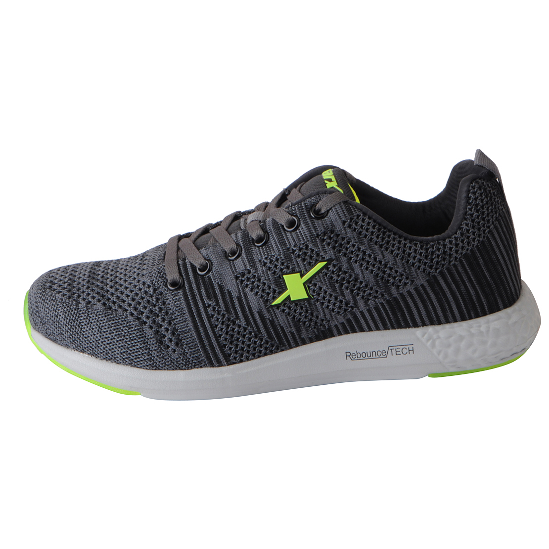 sparx men's sports running shoes black green