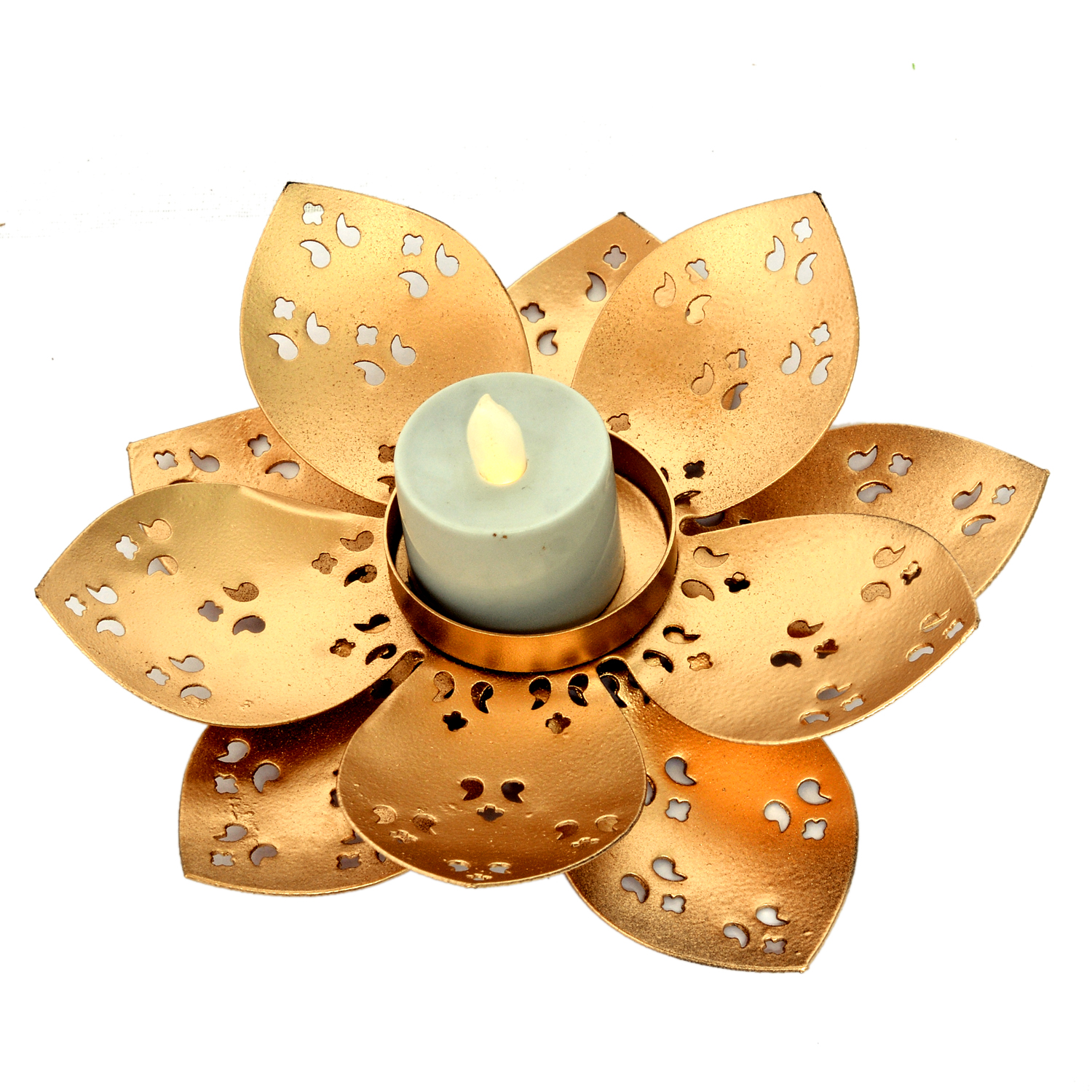 Buy Beautiful Handmade Flower Shape tea light Candle Holder Home