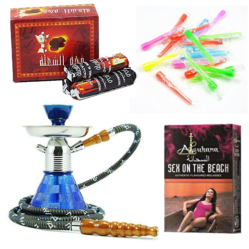 Buy SEGGO Petite 9.5inch Glass Hookah with Magic Hookah Charcoals and