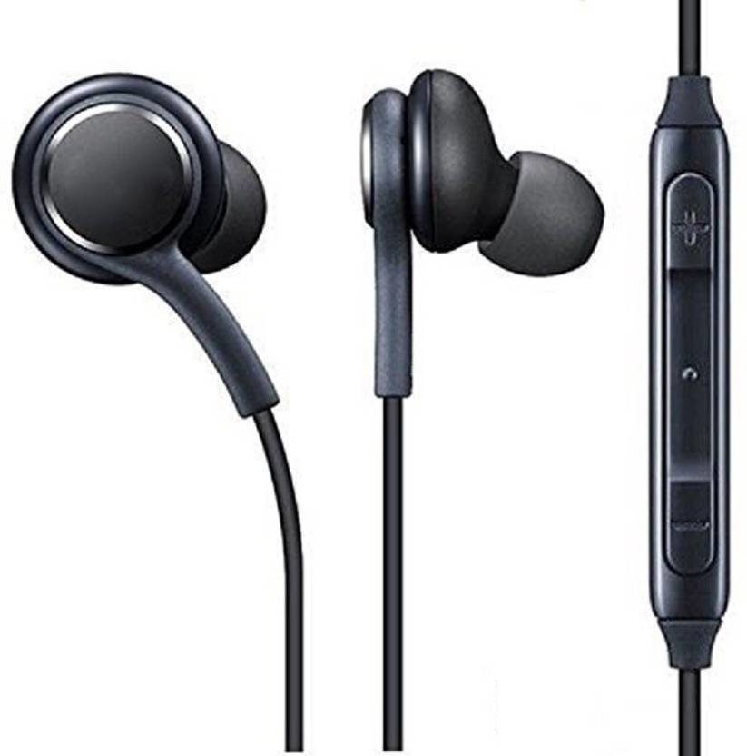 Earphones Headphones Headset Handsfree Black For Samsung Galaxy S8 S8 Plus+ AKG EO IG955 Remote + Mic Hands free Earphone