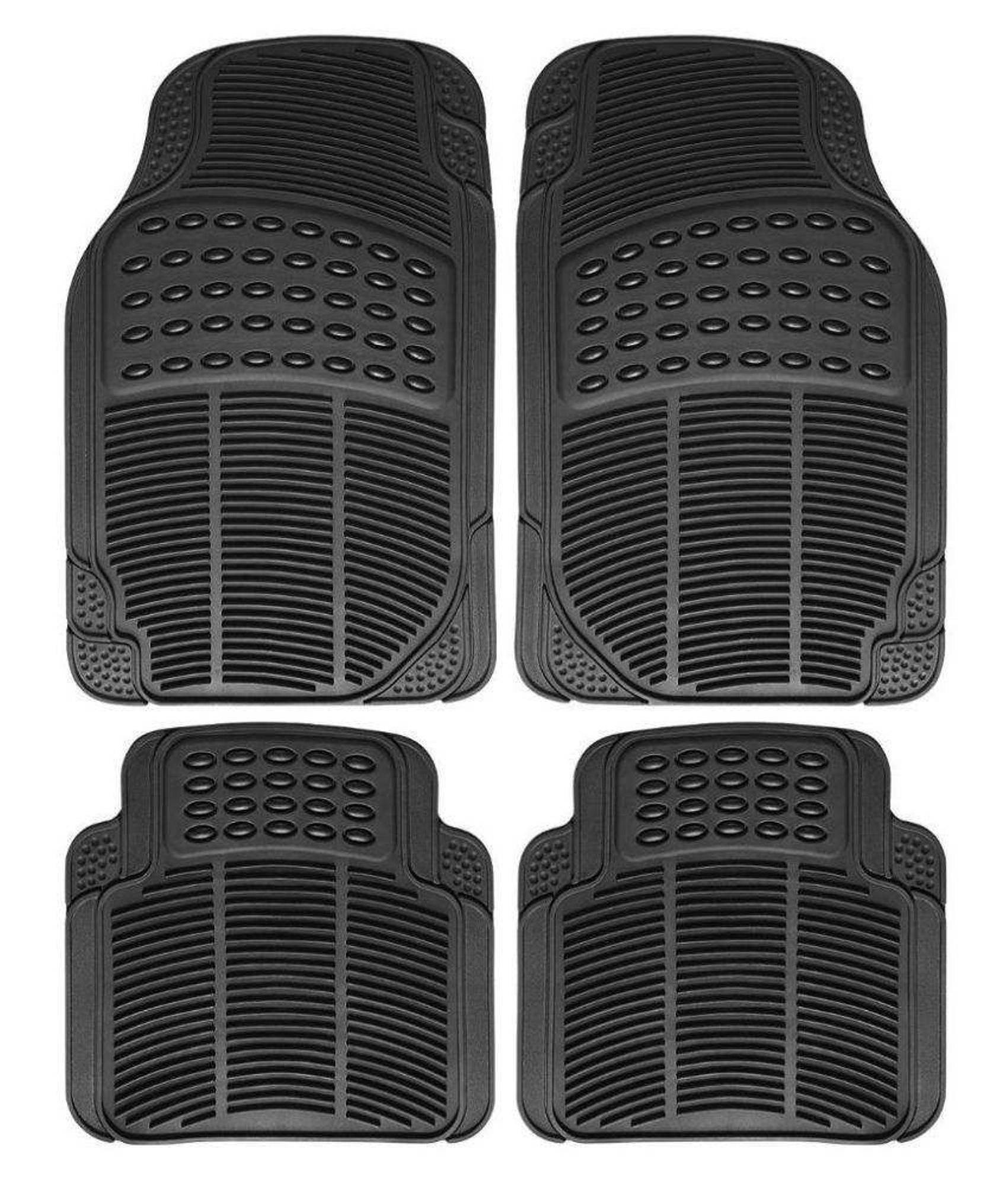 Buy Ek Retail Shop Car Floor Mats (Black) Set of 4 for