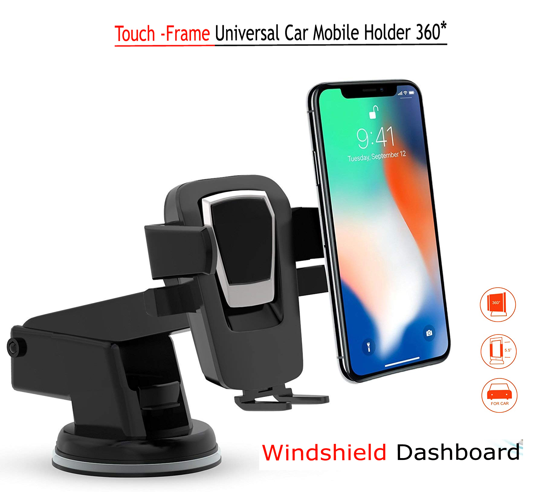 car mobile holders dashboard phone holder Car Mount stand 360 Degree