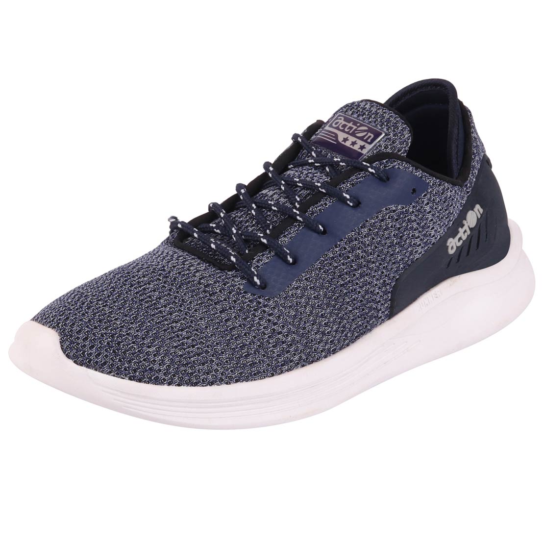 Action Men's Navy Blue Sports Running Shoes