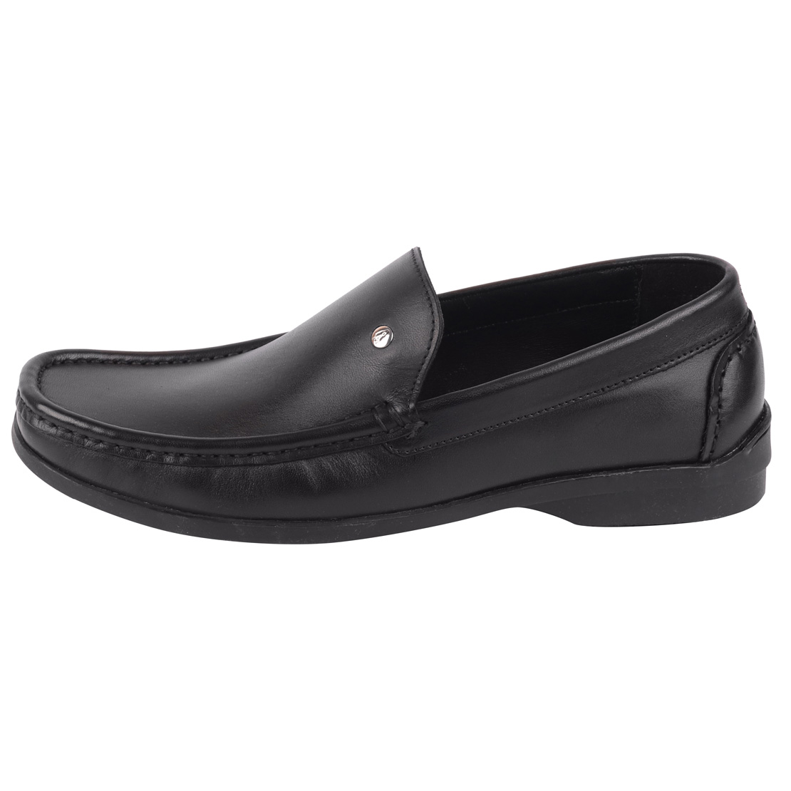 Buy Hush Puppies Men's Premium Leather Black Formal Slip On Shoes ...