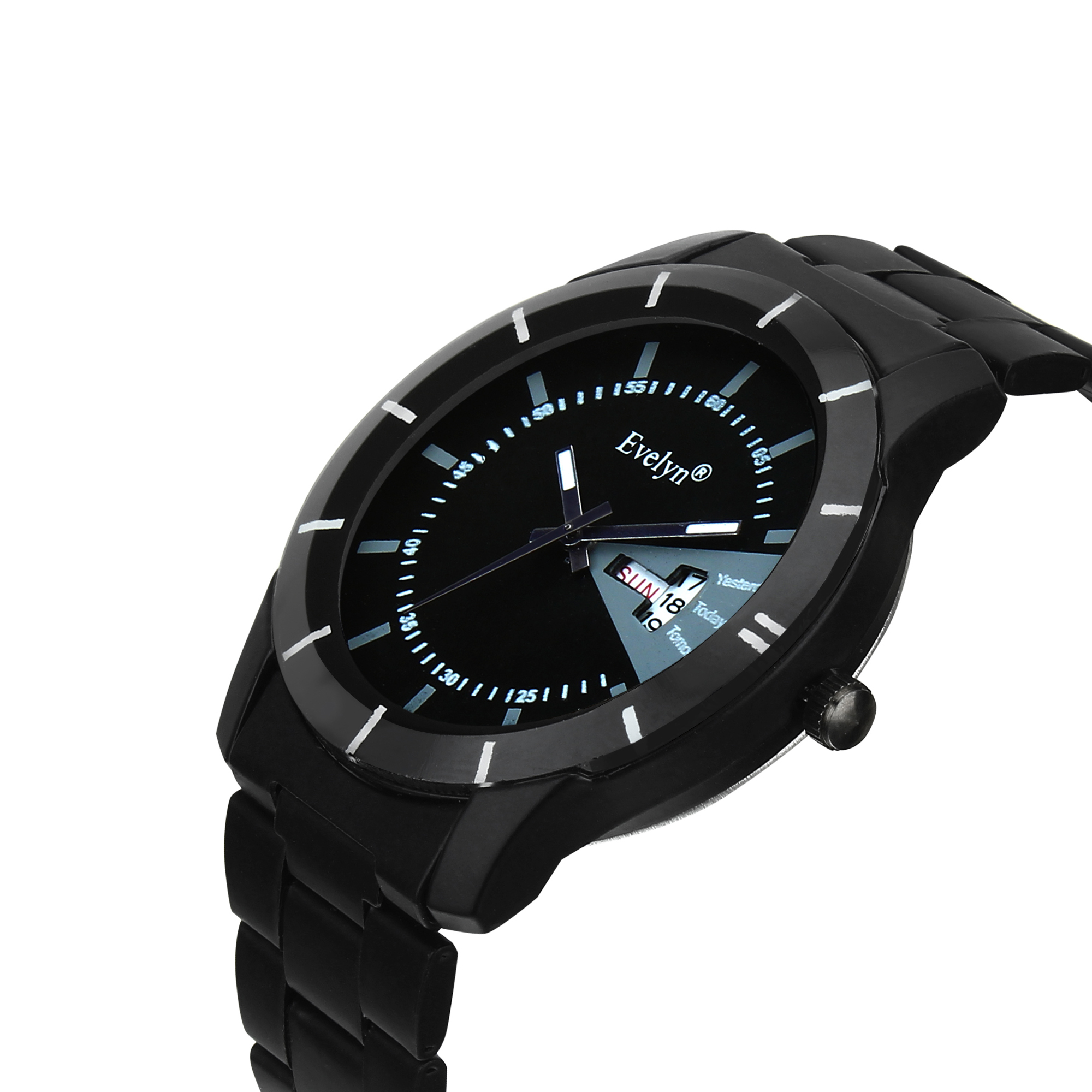 Buy Evelyn Black Dial Analog Sports Watch for Men Boys Black Stainless