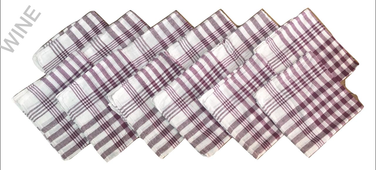 HomeStore YEP Multipurpose Cleaning Cloth, Kitchen Napkin, Table Wipe 17x17 inch Pack of 12, Large Size