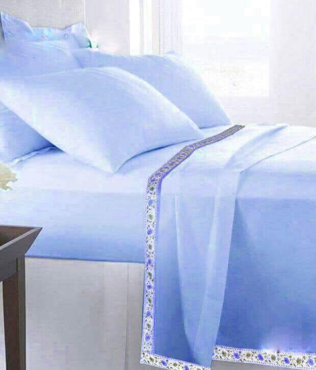 Buy HomeStoreYEP Plain 100 Cotton Single Bed Sheet/Top Sheet/AC Sheet