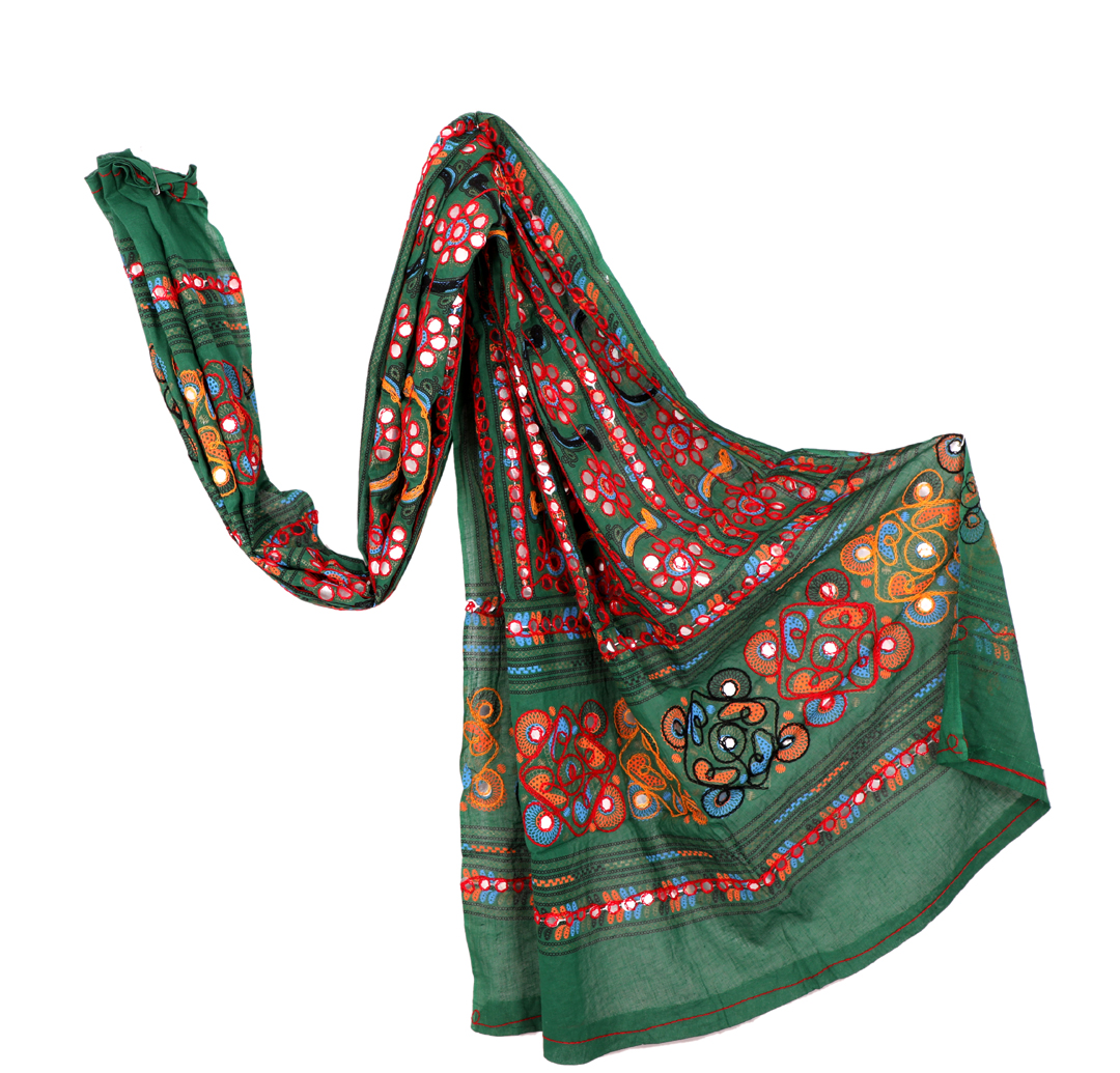 Buy Rajasthani Indian Kutch Work Dupatta Women's Stole long Veil ...