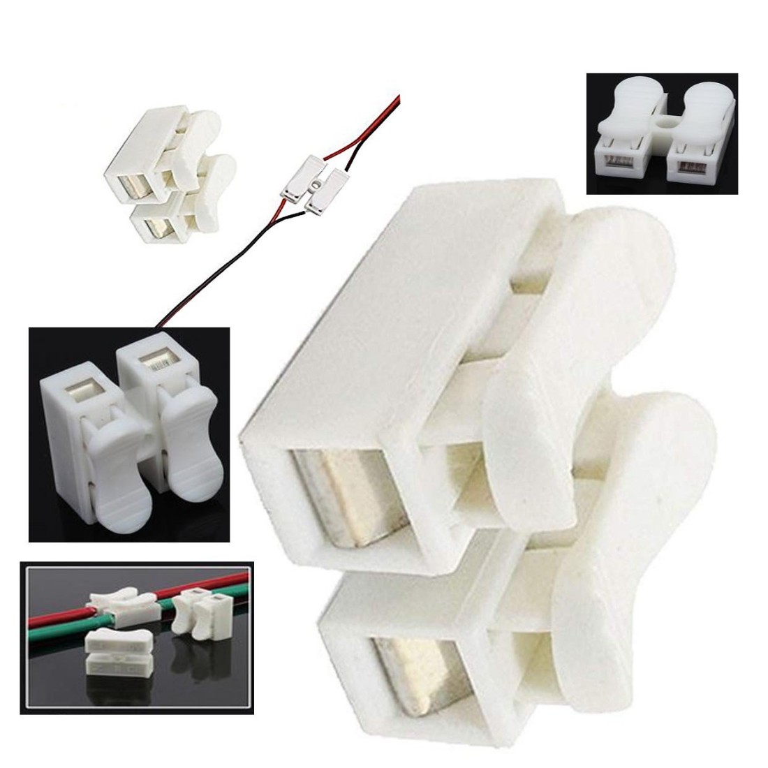 Connector Wire Spring Terminal Power Cable Connection CH2 CH3 Quick