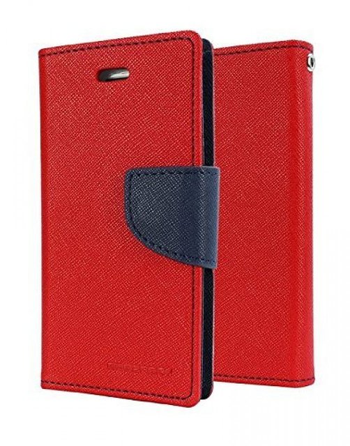 Mercury Goospery Fancy Diary Wallet Flip Cover for Samsung Galaxy J2 2016 Red