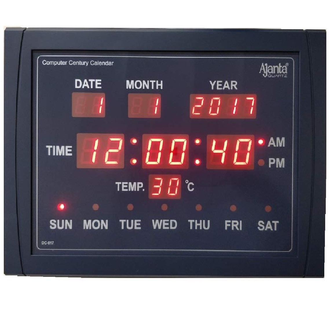 Buy Ajanta Digital Wall Clock DC 017 Online ₹1420 from ShopClues