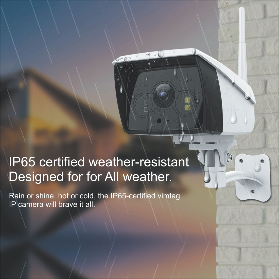 Buy Vimtag Wireless Smart Cloud Outdoor IP Camera with Flood Light ...