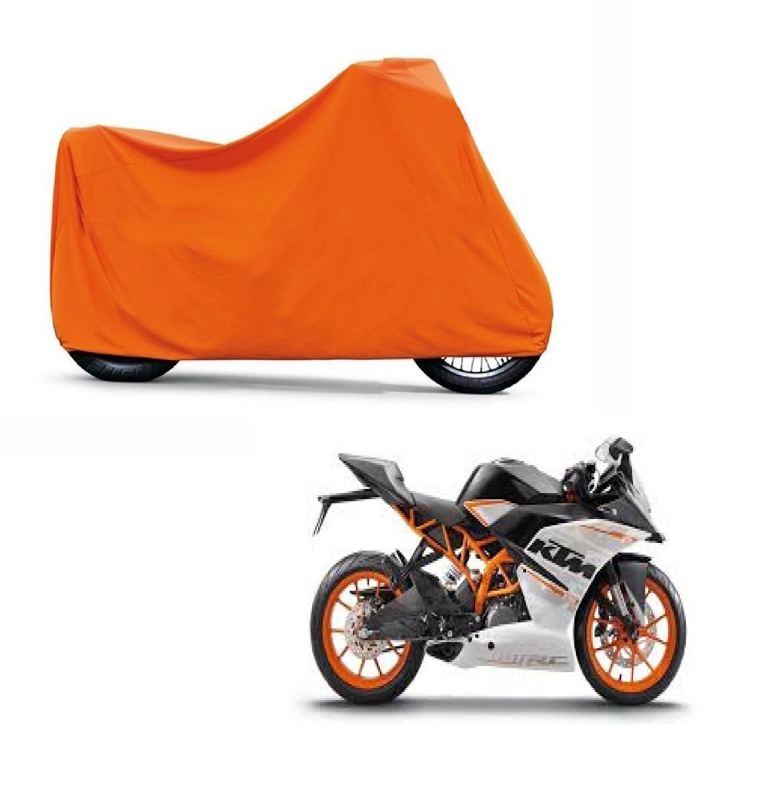 Buy ABP Premium OrangeMatty Bike Body Cover For KTM RC 390 Online