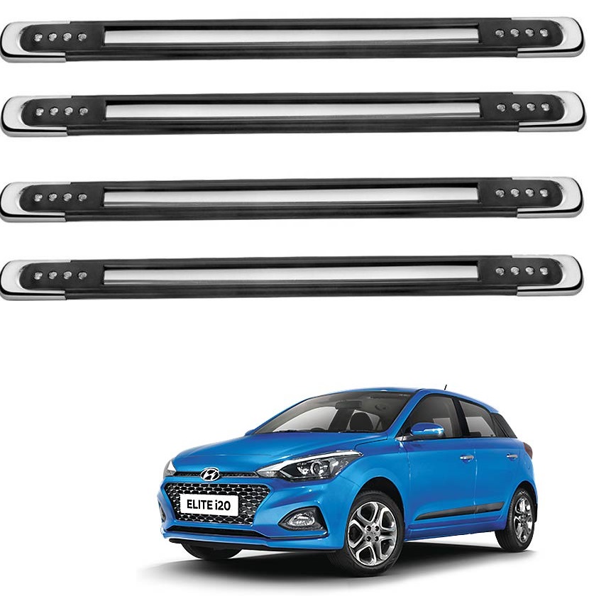 Buy Auto Addict Stainless Steel, Plastic Car Bumper Guard (Black