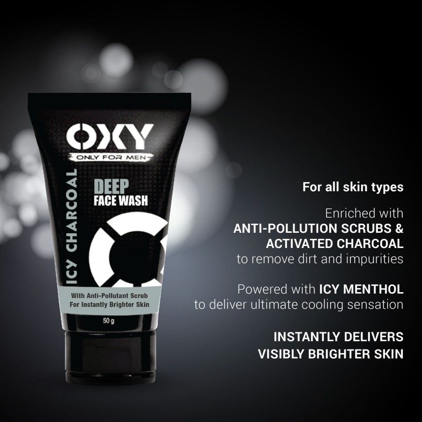 Buy OXY 1 Icy Charcoal Deep Face Wash 1 Whitening Peel Face Wash 1 Oil