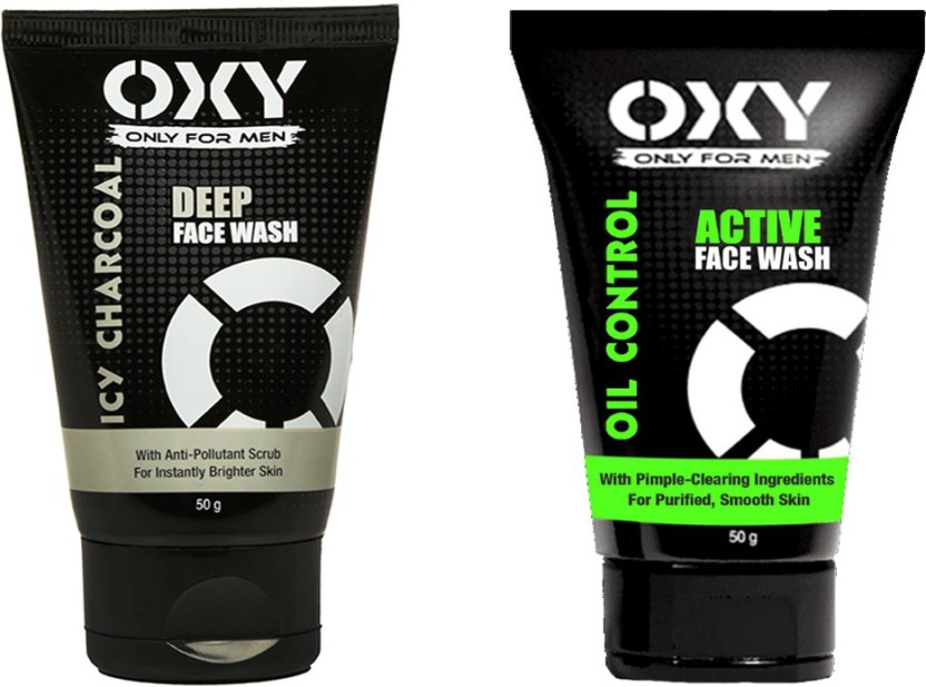 Buy OXY ACTIVE FACE WASH+ICY CHARCOAL DEEP Face Wash (100 g) Online