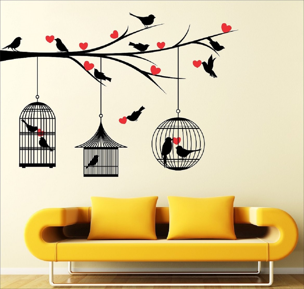 Buy Eja Art Multicolor Vinyl Wall Sticker (Set of 4) Online - Get 23% Off