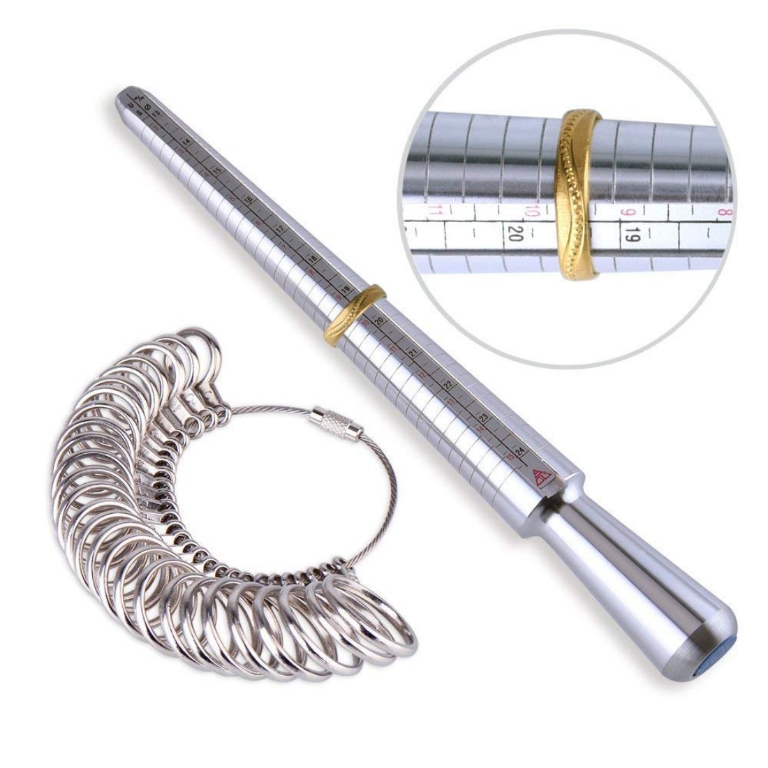 Buy DIY Crafts Ring Sizer Mandrel Ring Sizer Guage Set Jewelry