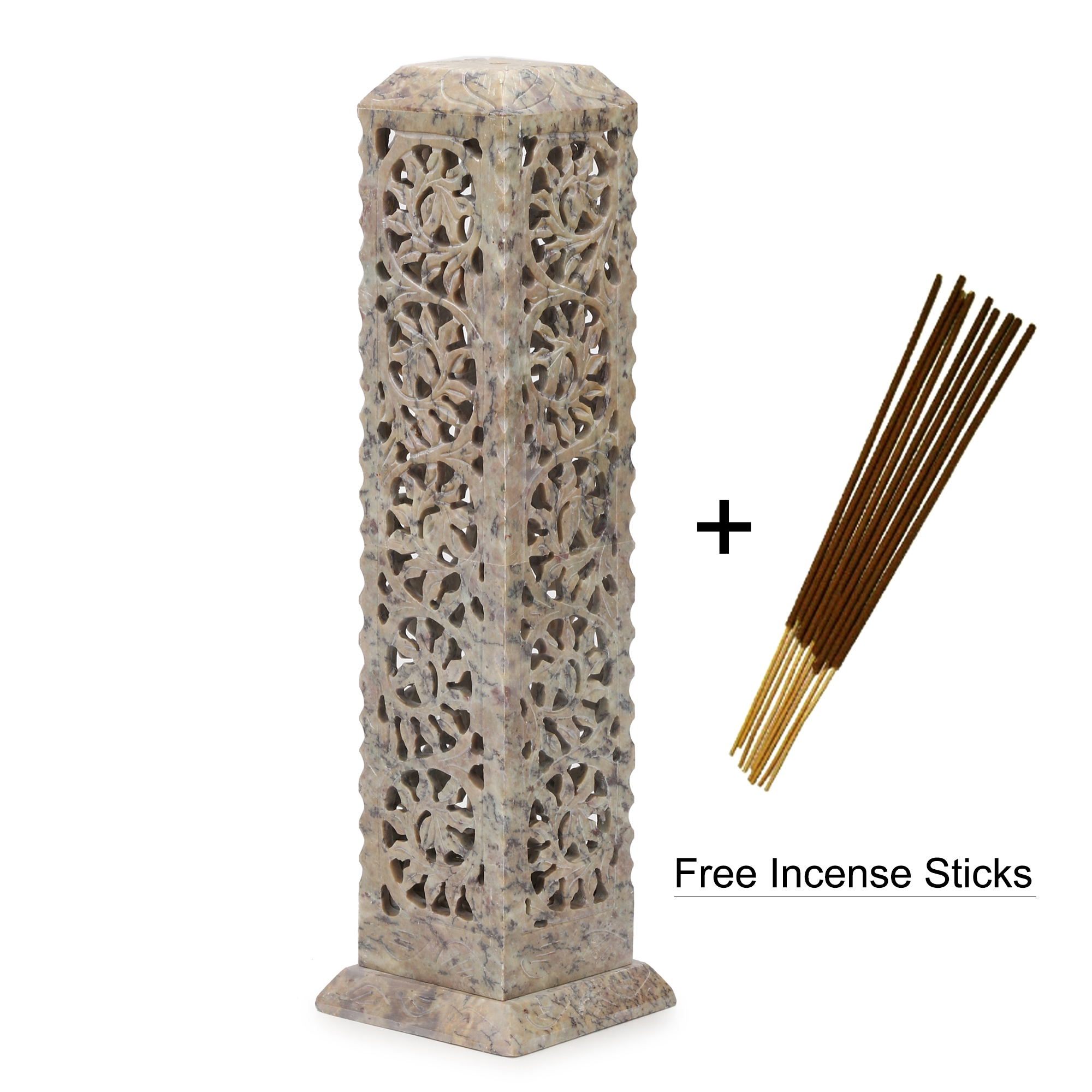 Buy Kullicraft 11 Inch Decorative Hand Carved Soapstone Incense